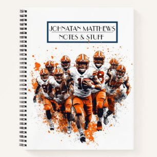 Fußball-Rückkehr-in-die-Schule-Notizbuch Notizblock