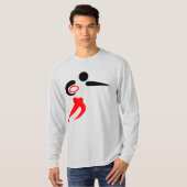 Fußball-Rücklauf Männer-Langschläfer-T - Shirt (Vorne ganz)