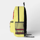 Fußball-Rucksäcke Gelb Rosa personalisiert Ball Pl Bedruckter Rucksack (Rechts)