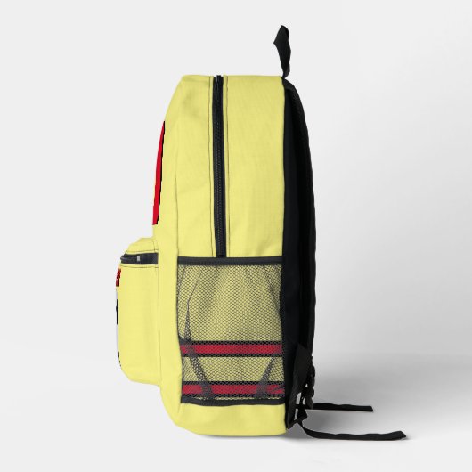 Fußball-Rucksäcke Gelb Rosa personalisiert Ball Pl Bedruckter Rucksack (Rechts)