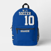 Fußball-Rucksäcke personalisiert-Spielergogel Bedruckter Rucksack (Vorderseite)