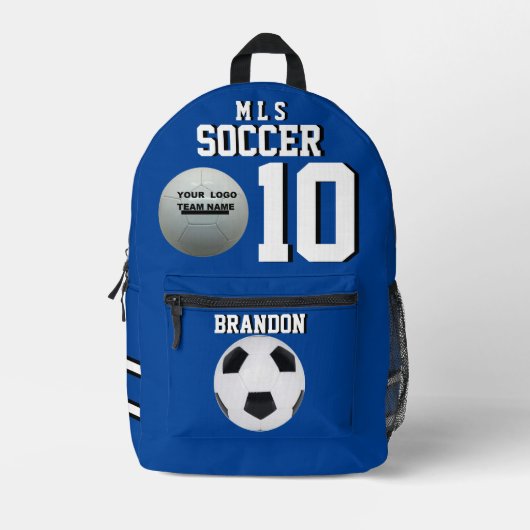 Fußball-Rucksäcke personalisiert-Spielergogel Bedruckter Rucksack (Vorderseite)