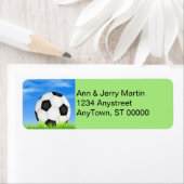 Fußball-Rücksendeadresse (Insitu)