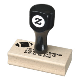 Fußball Rücksendeadresse Gummi Briefmarke Gummistempel