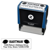 Fußball Rücksendeadresse Permastempel (Beispiel)