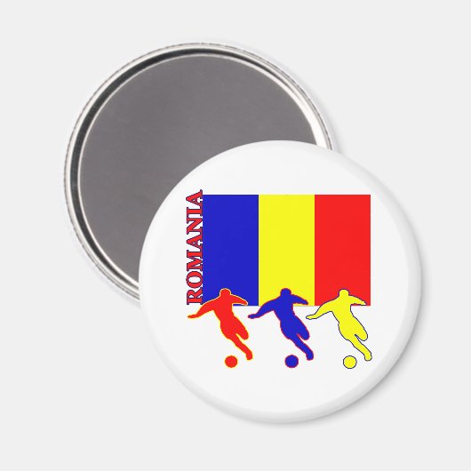 Fußball Rumänien Magnet (Vorderseite/Rückseite)