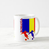 Fußball-Rumänien-Tasse Kaffeetasse (VorderseiteRechts)