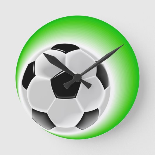 Fußball Runde Wanduhr (Vorderseite)