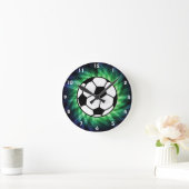 Fußball Runde Wanduhr (Zuhause)