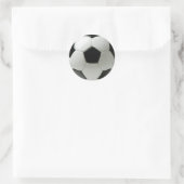 Fußball Runder Aufkleber (Tasche)