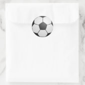 Fußball Runder Aufkleber (Tasche)