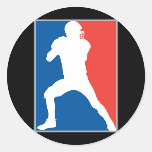 Fußball Runder Aufkleber (Vorderseite)