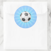 Fußball Runder Aufkleber (Tasche)