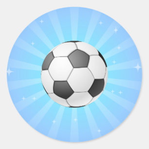 Fußball Runder Aufkleber