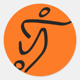 Fußball Runder Aufkleber