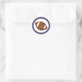Fußball Runder Aufkleber (Tasche)