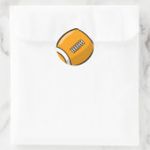 Fußball Runder Aufkleber (Tasche)