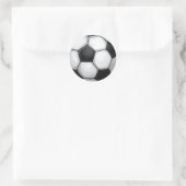 Fußball Runder Aufkleber (Tasche)