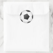 Fußball Runder Aufkleber (Tasche)