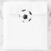 Fußball Runder Aufkleber (Tasche)