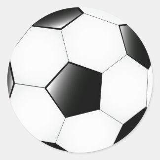 Fußball Runder Aufkleber
