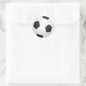 Fußball Runder Aufkleber (Tasche)