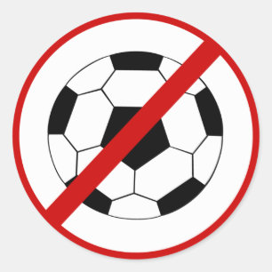 Fußball Runder Aufkleber