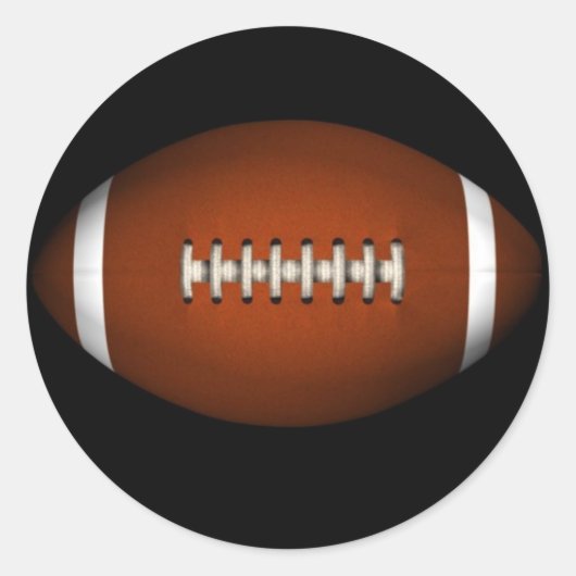 Fußball Runder Aufkleber (Vorderseite)