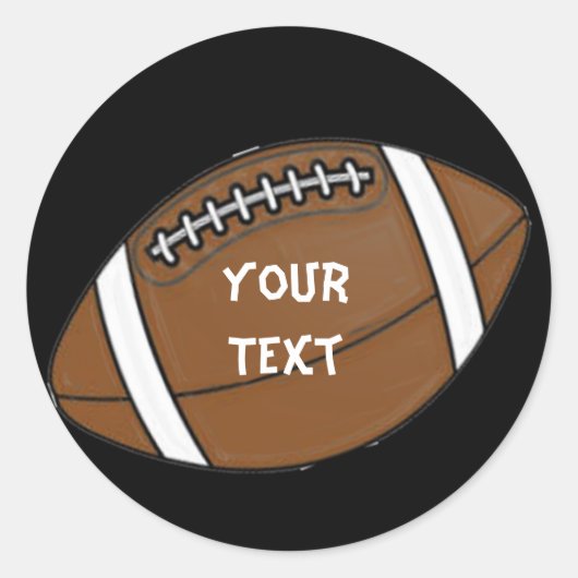 Fußball Runder Aufkleber (Vorderseite)