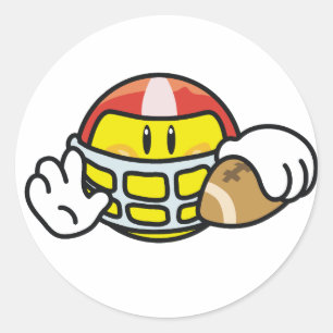 Fußball Runder Aufkleber