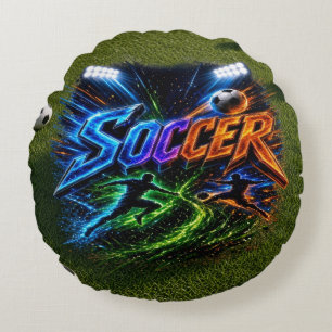 Fußball Rundes Kissen