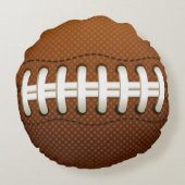Fußball Rundes Kissen (Rückseite)