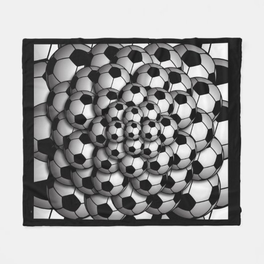 Fußball-Saison Fleece Blanket (Vorderseite (Horizontal))