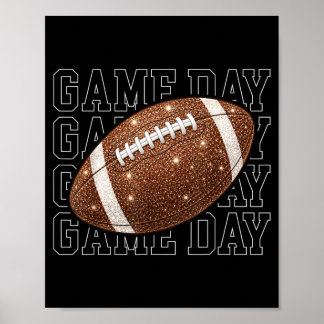 Fußball-Saison-Touchdown-Spieltag Männer Frauen Ki Poster