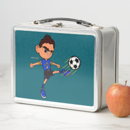 Fußball-Sammelobjekt Metall-Lunchbox, Wir sind Jun Metall Brotdose