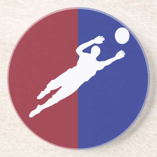 Fußball Sandstein Untersetzer (Vorne)