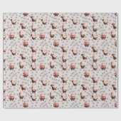 Fußball Santa auf Beige Geschenkpapier (Flach)