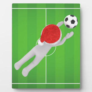 Fußball-Santa Fotoplatte
