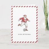 Fußball-Santa-Kickoff zu Weihnachten (Vorderseite)