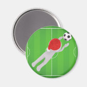 Fußball-Santa Magnet (Vorderseite/Rückseite)