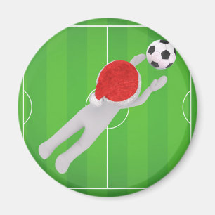 Fußball-Santa Magnet