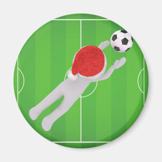 Fußball-Santa Magnet (Vorne)