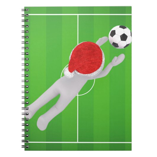 Fußball-Santa Notizblock (Vorderseite)