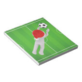 Fußball-Santa Notizblock (angewinkelt)