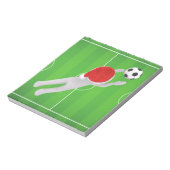Fußball-Santa Notizblock (Rotiert)