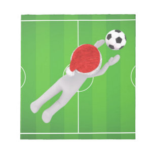 Fußball Santa Notizblock