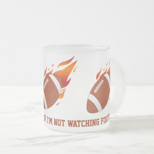 Fußball-Satiren-mattierte Tasse (VorderseiteRechts)