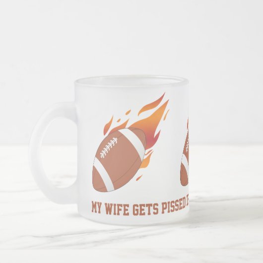 Fußball-Satiren-mattierte Tasse (Links)