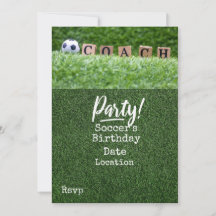 Fußball Save the Date für COACH-Party