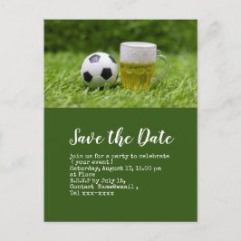 Fußball Save the Date für Geburtstagsparty Postkarte
